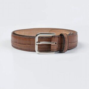 Classic Belt Crocodile, Camel